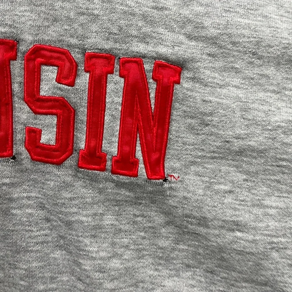 Wisconsin Badgers Hoodie Mens X-Large Gray Nike NCAA Football Sports Pullover
